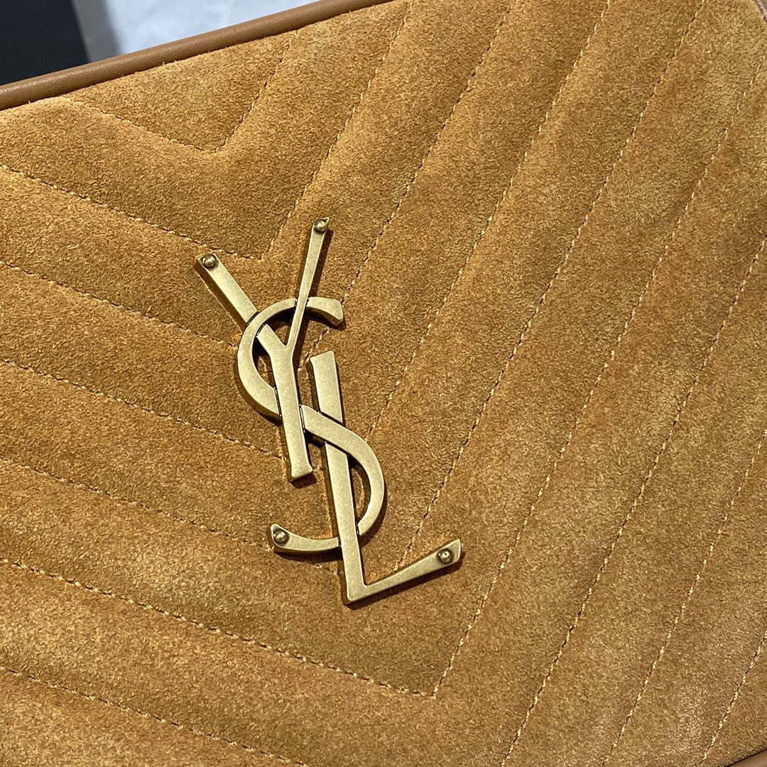 2020 cheap Saint Laurent lou camera bag in quilted suede and smooth leather - Click Image to Close